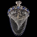 Люстра Астра Водоворот с подвесом №1 синяя в Кирове