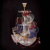 Люстра Черная Жемчужина красная в Кирове