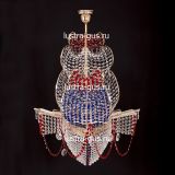 Люстра Черная Жемчужина красная в Кирове