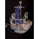 Люстра Черная Жемчужина синяя в Кирове