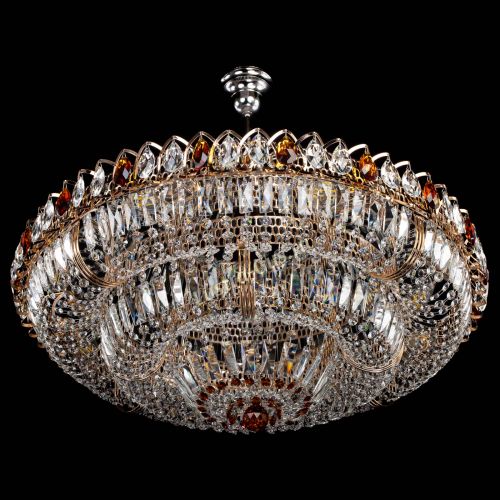 Люстра Двойное кольцо пластинка с подвесом Чайная в Кирове Гусь Хрустальный