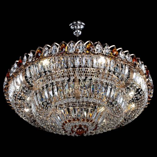 Люстра Двойное кольцо пластинка с подвесом Чайная в Кирове Гусь Хрустальный