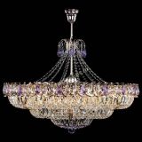 Люстра Двойное кольцо пластинка с подвесом Фиолетовая в Кирове