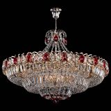 Люстра Двойное кольцо пластинка с подвесом Красная в Кирове