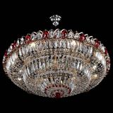 Люстра Двойное кольцо пластинка с подвесом Красная в Кирове