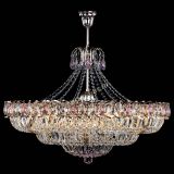 Люстра Двойное кольцо пластинка с подвесом Розовая в Кирове