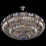 Люстра Двойное кольцо пластинка с подвесом Синяя в Кирове