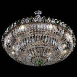 Люстра Двойное кольцо пластинка с подвесом Зеленая в Кирове