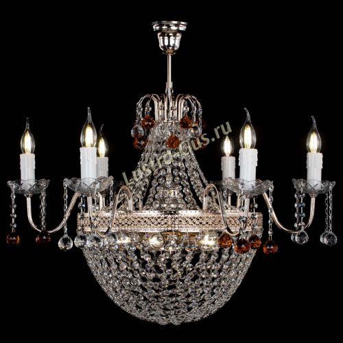 Люстра Елизавета №11 Венеция чайная в Кирове Гусь Хрустальный