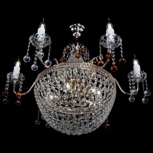 Люстра Елизавета №11 Венеция чайная в Кирове Гусь Хрустальный