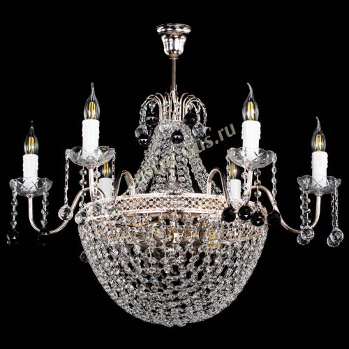 Люстра Елизавета №11 Венеция черная в Кирове Гусь Хрустальный