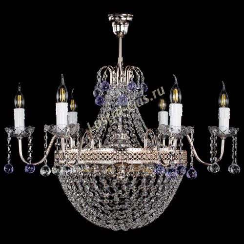 Люстра Елизавета №11 Венеция фиолетовая в Кирове Гусь Хрустальный