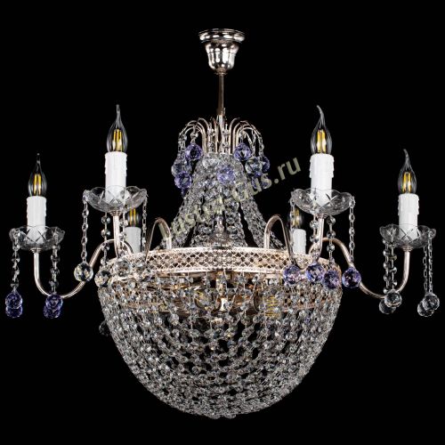 Люстра Елизавета №11 Венеция фиолетовая в Кирове Гусь Хрустальный