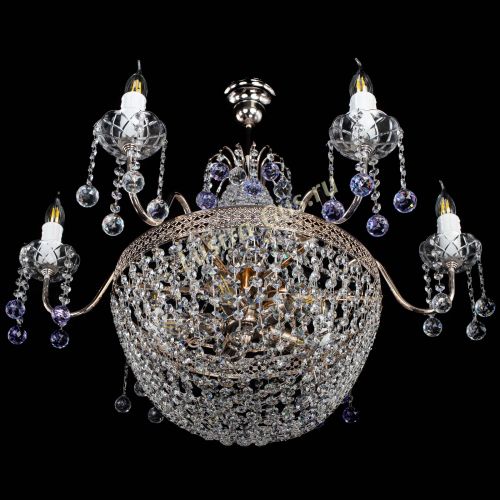 Люстра Елизавета №11 Венеция фиолетовая в Кирове Гусь Хрустальный