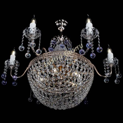 Люстра Елизавета №11 Венеция фиолетовая в Кирове Гусь Хрустальный