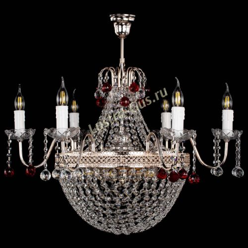 Люстра Елизавета №11 Венеция красная в Кирове Гусь Хрустальный