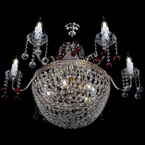 Люстра Елизавета №11 Венеция красная в Кирове Гусь Хрустальный