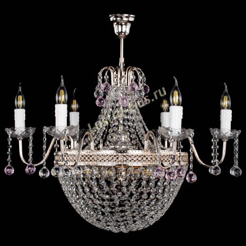 Люстра Елизавета №11 Венеция розовая в Кирове Гусь Хрустальный