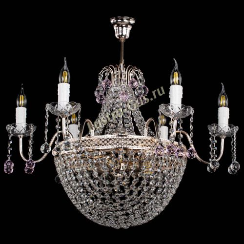 Люстра Елизавета №11 Венеция розовая в Кирове Гусь Хрустальный