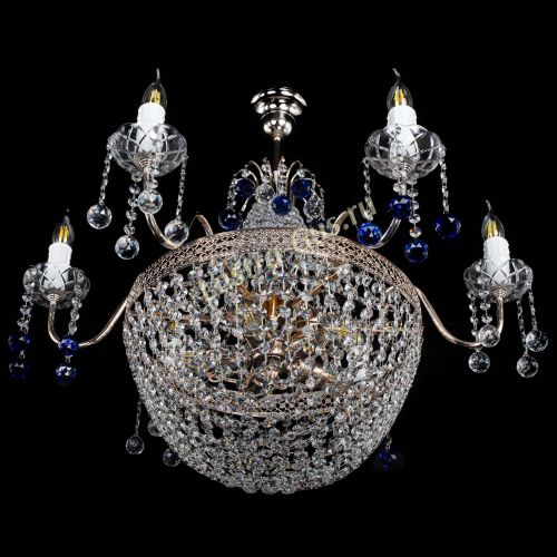 Люстра Елизавета №11 Венеция синяя в Кирове Гусь Хрустальный