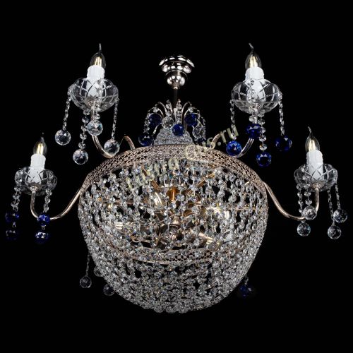 Люстра Елизавета №11 Венеция синяя в Кирове Гусь Хрустальный