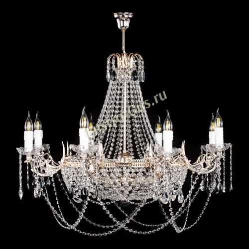 Люстра Елизавета №13 черная в Кирове Гусь Хрустальный