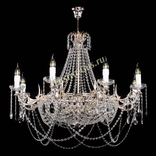 Люстра Елизавета №13 черная в Кирове Гусь Хрустальный