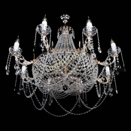 Люстра Елизавета №13 черная в Кирове Гусь Хрустальный