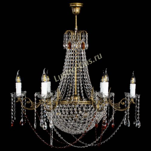 Люстра Елизавета малая №9 под бронзу Чайная в Кирове Гусь Хрустальный