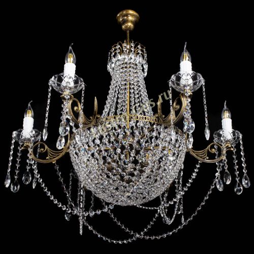 Люстра Елизавета малая №9 под бронзу в Кирове Гусь Хрустальный