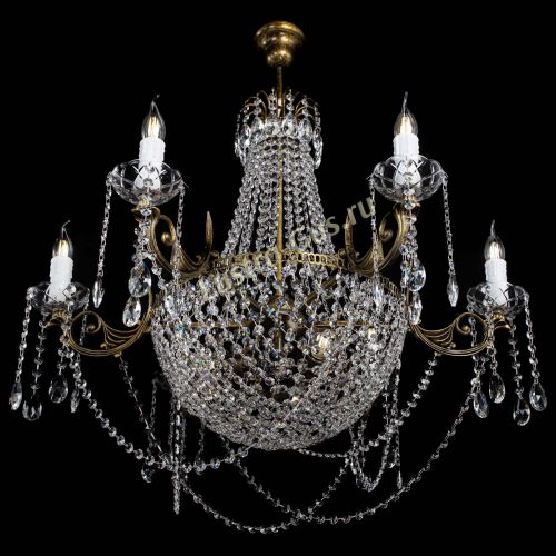 Люстра Елизавета малая №9 под бронзу в Кирове Гусь Хрустальный