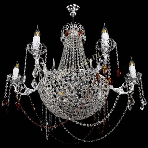 Люстра Елизавета малая №9 чайная в Кирове Гусь Хрустальный