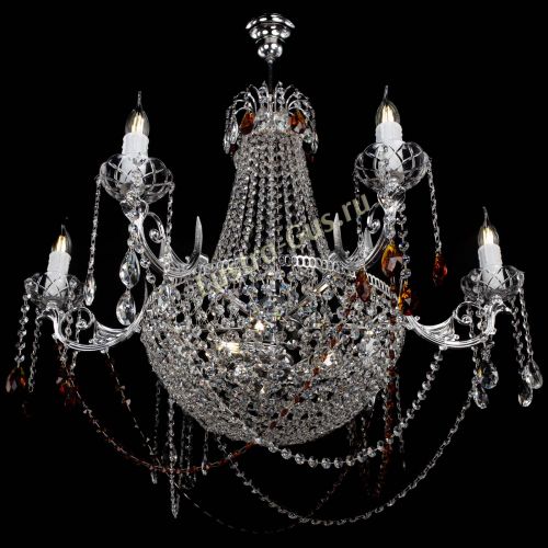 Люстра Елизавета малая №9 чайная в Кирове Гусь Хрустальный