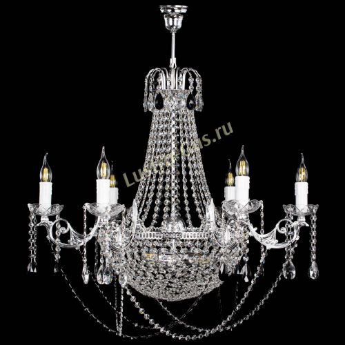 Люстра Елизавета малая №9 черная в Кирове Гусь Хрустальный