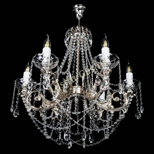 Люстра Елизавета малая (рожки - металл) в Кирове Гусь Хрустальный