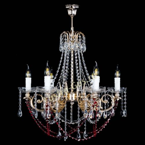 Люстра Елизавета малая Красная (рожки - металл) в Кирове Люстра Елизавета малая Красная (рожки - металл) в Кирове