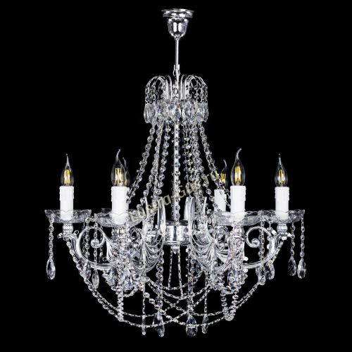 Люстра Елизавета малая (рожки - металл) в Кирове Гусь Хрустальный