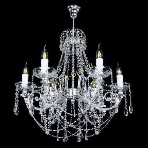 Люстра Елизавета малая (рожки - металл) в Кирове Гусь Хрустальный