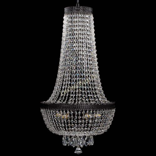 Люстра Флоренция №5 Купол черная удлиненная в Кирове Гусь Хрустальный