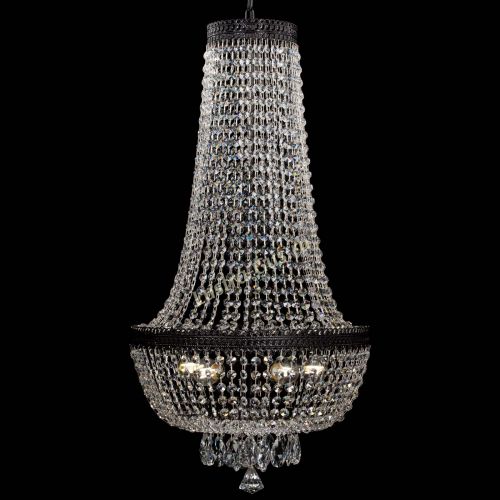 Люстра Флоренция №5 Купол черная удлиненная в Кирове Гусь Хрустальный