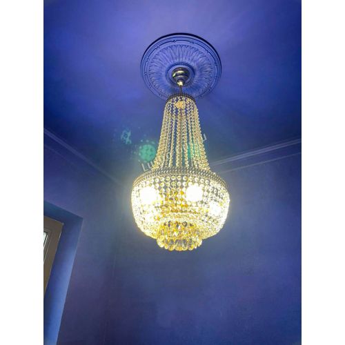 Люстра Флоренция №5 Купол длинный с подвесом в Кирове Гусь Хрустальный