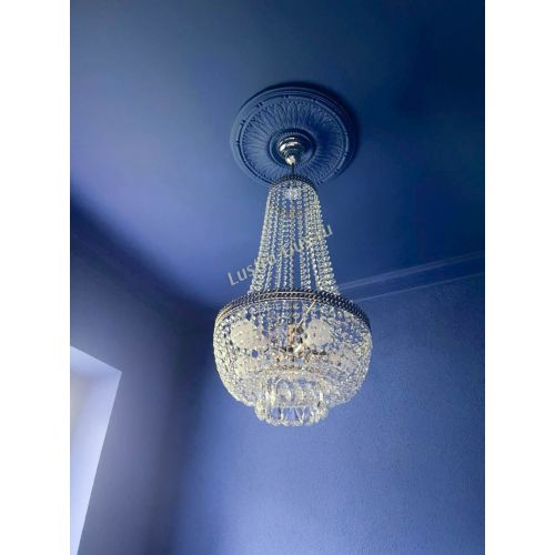 Люстра Флоренция №5 Купол длинный с подвесом в Кирове Гусь Хрустальный