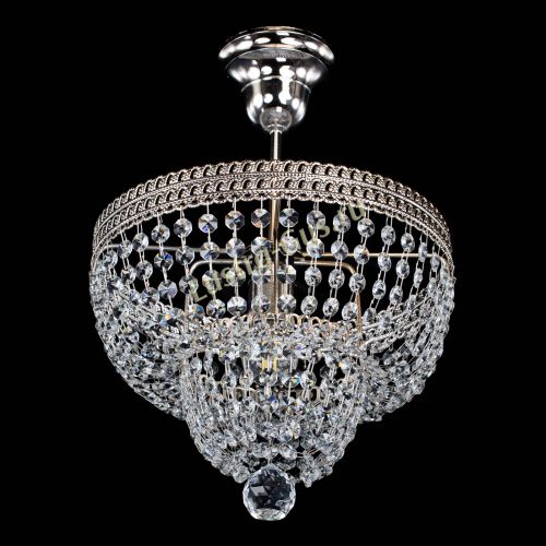 Люстра Каскад Флоренция №1 малая в Кирове Гусь Хрустальный