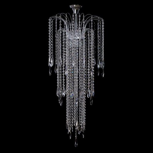 Люстра Каскад №18 с подвесом в Кирове Гусь Хрустальный