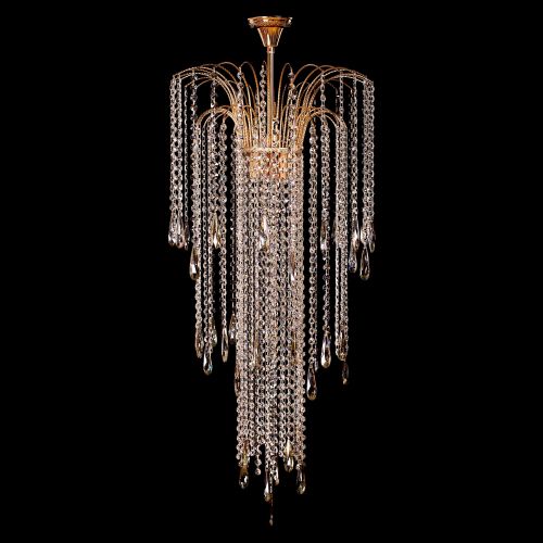 Люстра Каскад №18 с подвесом в Кирове Гусь Хрустальный