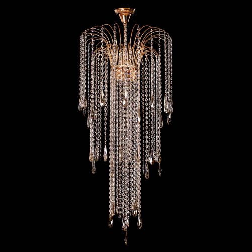 Люстра Каскад №18 с подвесом в Кирове Гусь Хрустальный