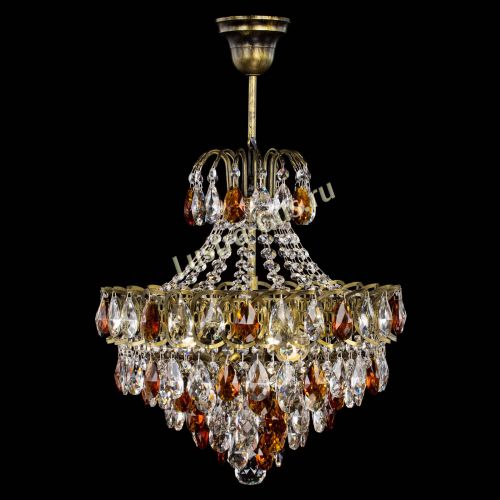 Люстра Грация с подвесом под бронзу Чайная в Кирове Гусь Хрустальный