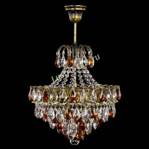 Люстра Грация с подвесом под бронзу Чайная в Кирове Гусь Хрустальный