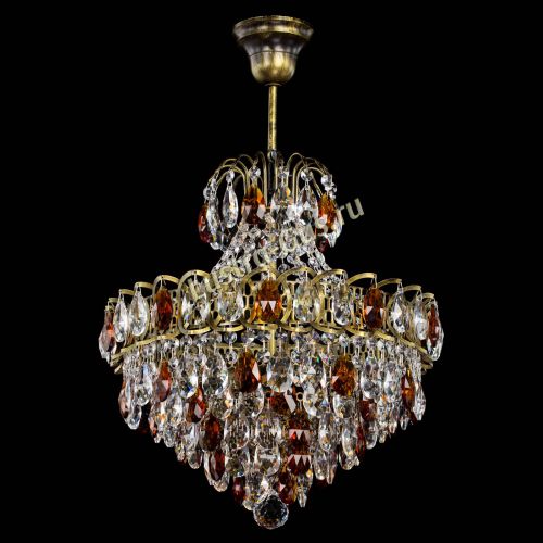 Люстра Грация с подвесом под бронзу Чайная в Кирове Гусь Хрустальный