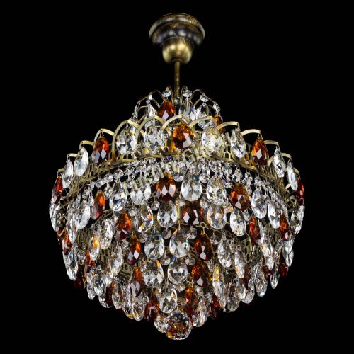 Люстра Грация с подвесом под бронзу Чайная в Кирове Гусь Хрустальный